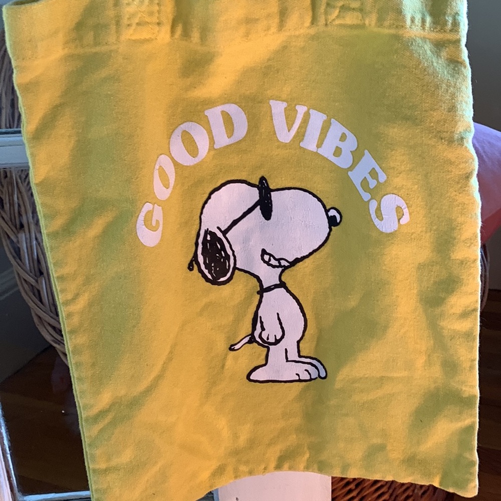 Snoopy Good Vibes canvas tote - Picture 3 of 5